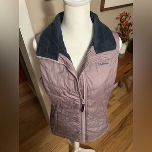LLBean fleece lined vest